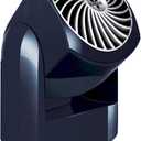 Vornado Flippi V6 Compact Air Circulator Fan, Quiet Portable Travel Fan for Desk or Bedroom, Adjustable Head, 2 Speeds, Midnight (Personal)