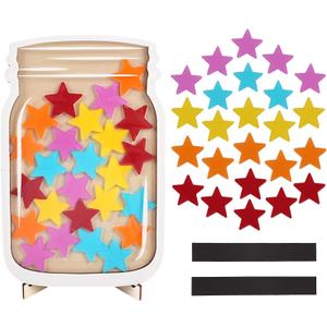 Reward Jar Classroom Magnetic Reward Jar for Classroom Board Personalized Stars Reward Jar for Kids Classroom Reward System