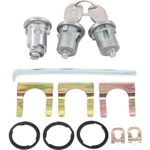 ApplianPar Door Lock Cylinder Set for Biscayne Camaro Caprice Chevelle Impala Malibu Nova Skylark Special Cutlass Bonneville Catalina Grand Am Grand Prix GTO Lemans Parisienne Tempest