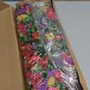 Artificial Hanging Flowers for Outdoors Summer Decoration, 4PCS Upgrade UV Resistant Faux Silk Hanging Plants for Outside, Garden, Porch, Window, Home Decor (Summer Color, 4PCS)