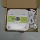 ENVYCLOUD CD Player Portable with Dual Stereo Speakers, Rechargeable Portable CD Player with Bluetooth for Home with Headphones, Support CD/AUX/USB, White