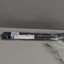 4 Pack Tension Curtain Rod 15.7-28 Inch, Small Short Adjustable Extendable Spring Loaded Rods for Windows Cabinet Blinds Closet Bedroom Kitchen Bathroom Door No Drilling, Black