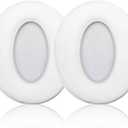 Replacement Ear Pads for Sennheiser HD 4.50BT, HD 4.50BTNC, HD 4.50SE, HD 4.40BT, HD 4.30G, HD 4.20S, HD 458BT, HD 450BT, HD 400S, HD 350BT, HD300, Headphones Ear Cushions Cups Covers (White)
