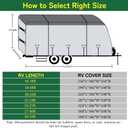 Travel Trailer RV Cover 22-24 ft, 420D Oxford Fabric Camper Cover