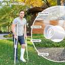 Aluminum Crutches for Adults & Seniors, Adjustable Crutches for Walking, Comfortable Lightweight Crutch with Underarm Pad & Crutch Bag & Hand Grip, 300 LB Weight Capacity, Fitting 5'8"-6'6", 1 Pair