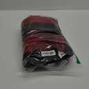 DII Buffalo Check Collection Rustic Farmhouse Throw Blanket with Tassles, 50x60, Tango Red/Black
