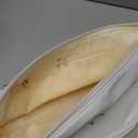 Gifts for Women-Birthday Gifts-Teen Girl Gifts Trendy Stuff Initial Makeup Bag for Women, Double Layer Cosmetic Bag with Makeup Brush Organizer, Travel Toiletry Bag,Bride Gift (White)