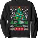Oh Chemist Tree Merry Christmas Ugly Sweatshirt Sweatshirt
 Large, Black