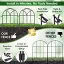 19 Pack Garden Fence Panels - 20.58ft x 17in (H) Garden Fence Animal Barrier Metal Fencing for Yard Decorative Garden Border Edging for Dogs No Dig Dog Fence for Outdoor Decor Flower Bed