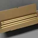 Gold Curtain Rod, 1 Inch Adjustable Heavy Duty Curtain Rods for Windows 48 to 84 Inch, Decorative Modern Window Treatment Rods, Telescopic Splicing Metal Drapery Pole, Easy Installation (36''-88'' (1 Pack))