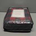 Softan Christmas Fleece Sheets Full Size, Flannel Like Soft, Velvet Polar Microfleece Sheets for Winter, Red Buffalo Plaid