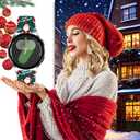 20mm Holiday Christmas Halloween Thanksgiving Watch Band Compatible with Samsung Galaxy Watch 7/6/5/4 40mm 44mm/Watch 6 Classic 43mm 47mm/Watch 5 Pro 45mm/Watch 4 Classic/Active 2 Smartwatch Replacement Strap (Merry Chirstmas Santa)