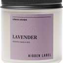 Hidden Label Lavender Scented Candle, 12oz 2 Wick Natural Candles Soy Non Toxic, Clean Burning Long Lasting Aromatherapy for Home Scented | Gifts | Dcor,Premium Scents for Relaxation & Stress Relief