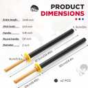 JellyArch 2 Pcs 33.5 Inches Foam Swords Practice Padded Sparring Sword Training Kendo Sticks Bokken for Adults Martial Arts Fighting Fencing Samurai Karate Ninja