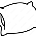 PITTSBURGH STEELERS LONG PILLOW, BLACK