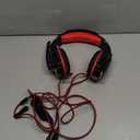 BENGOO Stereo Pro Gaming Headset for PS4, PC, Xbox One Controller, Noise Cancelling Over Ear Headphones with Mic, LED Light, Bass Surround, Soft Memory Earmuffs for Laptop Mac Wii Accessory Kits (Red)