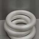 Juvale Foam Wreath Form - 12 x 12 x 2 in, Pack of 3, White - Foam Wreath Ring