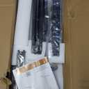 Veken 55 Inch Large Electric Standing Desk, Heights Adjustable, Sit to Stand Up, Work Home Office Computer Table for Study, Walking Pad, Writing, and Games, Wooden Desktop Desks, Brown