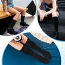 Scrunch Socks Women, Extra Long Slouchy Socks Soft Chunky Scrunch Socks Thigh High Socks Womens Boot Socks Cotton Fluffy Socks 80s 90s Black Scrunchy Socks for Women Girls Size 9-11 (Black)