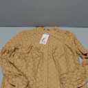 PRETTY GARDEN Women's Blouse Color Brown, Size Medium