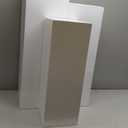 SwallowLiving 3PCS Metal White Display Pedestal Stand for Parties, Square Tall Pedestal Cake Stands Pillars for Wedding, Sculpture Display Stand Column Decoration