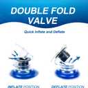 4x4ft Pool Pillow for Above Ground Pools, 0.5mm Extra Thick & Strong Cold-Resistant Poo l Pi llows for Closing Winter, Pool Pillow for Winterizing to Last All Season(with 33ft Rope)