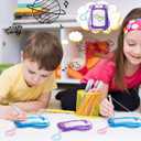 24 Pack Mini Magnetic Drawing Boards for Kids Erasable Doodle and Writing Pad Backpack Keychain Clip Drawing Board for Birthday Party Favors Goodie Bag Stuffers