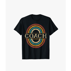 Coach Vintage Retro T-Shirt Size S, Black