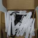 GASRONS 1.25 Inch Curtain Rings with Hooks, 24 Pack Black Metal Drapery Rings with Pins Fits Up to 1 Inch Curtain Rods