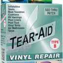 TEAR-AID Vinyl Repair Kit, Type B Clear Patch for Vinyl and Vinyl-Coated Materials, Works on Vinyl Tents, Awnings, Air Matresses, Pool Liners & More, Green Box, 2 Pack