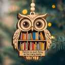 2 x 2025 Book Ornaments for Christmas Tree, Gift for Book Lover Women, Wooden Ornaments as Bookish Gifts for Christmas Tree Decorations, Gifts for Readers Hanging Xmas Decor