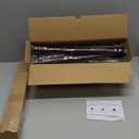 Bronze Double Curtain Rods for Windows 66 to 120 inch, Farmhouse Vintage Decorative 1 Inch Adjustable Long Dual Curtain Rod, Heavy Duty Boho Rustic Double Drapery Pole with Brown Grain Finial