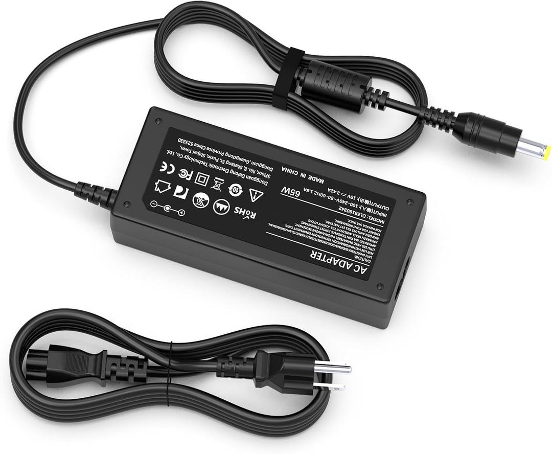 65W Charger Compatible with Acer Aspire 5 Laptop; A515-43, A515-51, A514-52; A515-43-R19L, A515-43-R5RE, A515-51-58HD, A515-51G-84SN, A515-52-78MD, A515-51G-53V6, A515-53K Power Cord Supply