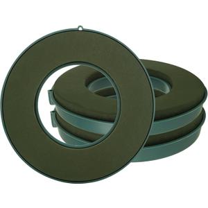 LOYORTY 3PCS 10Inch Floral Foam Ring, Green Floral Foam Blocks, Floral Foam for Flower Arrangements, Wet Flower Foam Ring for Flower Arrangements for Wedding, Birthdays, Home