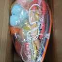 CANREVEL Pre-Strung 3D Happy Birthday Banner, 3 PCS Pastel Felt Garland, Pom Pom Garland, Triangle Fabric Bunting, Reusable Pastel Birthday Decorations for Women Girls