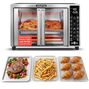 Gourmia Toaster Oven - 6-Slice Capacity, Digital Display, Stainless Steel