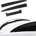 Car Rear Trunk Spoiler Tail Universal,Modification Tail Wing Universal, Car Trunk Spoiler Roof Lip DIY Kit, 3-Section Adjustable and Cuttable Rear Window Top Roof Spoiler Wing,ABS Black 40-55 inches