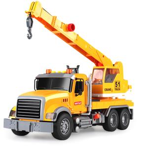 Dwi Dowellin Toys for 3 Years Old Boys Girls Kids,Construction Toy Crane Truck with Lights and Sounds