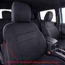 coverdream Custom Fit Seat Covers for 2016-2023 Toyota Tacoma Double Cab/Crew Cab SR,SR5,TRD Off Road,TRD Pro,TRD Sport,Limited,Fully Covered,UV Resistant Polyester Seat Protector (Full Set,Black)