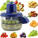 Automatic Fruit Peeling Machine-Electric Fruit Peeler for Green Grape Peeler & Cherry Tomato Skin Removal,Compact Fruit Peeler for Small Round Fruits,Smart Kitchen Tool for Home Chefs, Jam Making