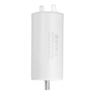 Uxcell CBB60 Run Capacitor 40uF 450V AC Single Insert 50/60Hz Cylinder 92x45mm White with Fixing Stud for Air Compressor Water Pump Motor
