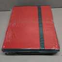 2 x Christmas Figurine Storage Box & Nutcracker Storage Containers with Visible Lid for 15-inch Collectibles, Large Holiday Ornament Decor Organizer Keeps 8 Figurines, Xmas Decoration Storage Box, Red