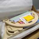 Pikler Triangle Set 7in1 Toddler Climbing Toys Indoor Foldable Baby Climbing Toys Wooden Montessori Climbing Set with Arch, Ramp, Ladder for 1-3 Years, Jungle Gym for Kids (Natural)