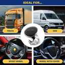 Top Life Steering Wheel Knob for Tractor, Truck, and Car, XL Size Suicide Knob for Thick Steering Wheels, Universal Non-Slip Spinner for Heavy Duty, Vans, Pickup Trucks, Semi, Forklifts, Mowers, Boats