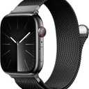 BXUXOHS Milanese Loop for Apple Watch Bands 49/46/45/44/42mm(S3/2/1) Ultra3/2/1 49mm Women Men,Magnetic Stainless Steel Mesh Metal Strap for iWatch Bands Series 11 10 9 8 7 6 5 4 3,SE3/2/1