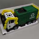 JOYIN Large Friction Powered Garbage Truck Toy Set, Includes Dumpster, Trash Bins, and Learning Cards for Kids, Boy Toys Birthday Gift for Boys Girls Kids Toddler Gift for Easter Basket Stuffers (Green)