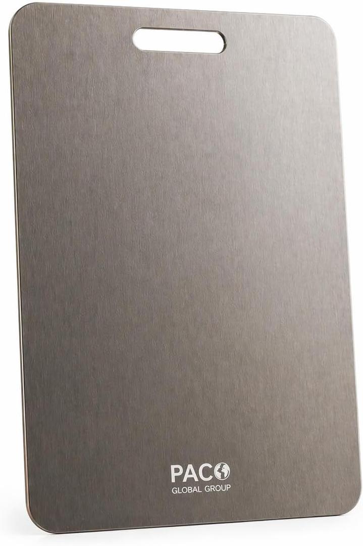 Premium Pure Titanium Cutting Board – Extra Large 46×30 cm, Ultra-Durable Metal Chopping Board, Stain Resistant, Easy-Clean Hygienic Prep Board for Home & Professional Kitchens, 18.1"L x 11.8"W