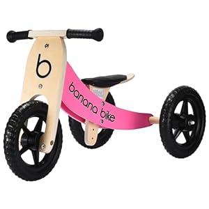 Banana Bike - Baby Balance Bike 1+ Year Old - Toddler Balance Bike - Trike for Toddlers - Teaches How to Balance and Pedal - Pink