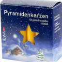 Jeka Pyramidenkerzen 17mm Large Pyramid Candles, Box of 18, Honey