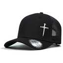 Christian Hats for Men Women,Jesus 3 Nail Cross Hat Christian Religious Gifts for Birthday/Christmas,Black